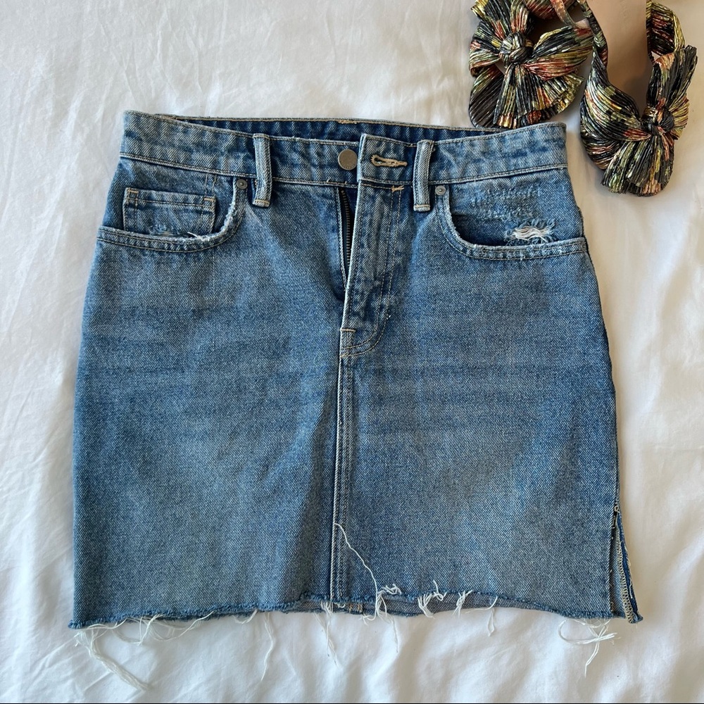 All Saints Denim Skirt